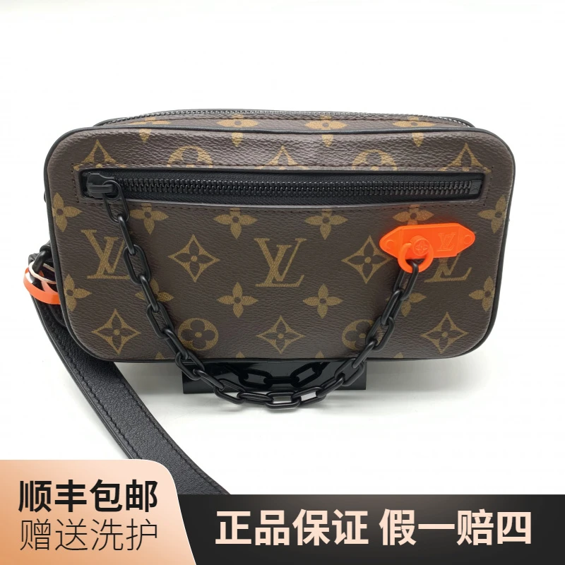 99新 LouisVuitton/路易威登 LV棕老花手拿包/10020366男包奢侈品