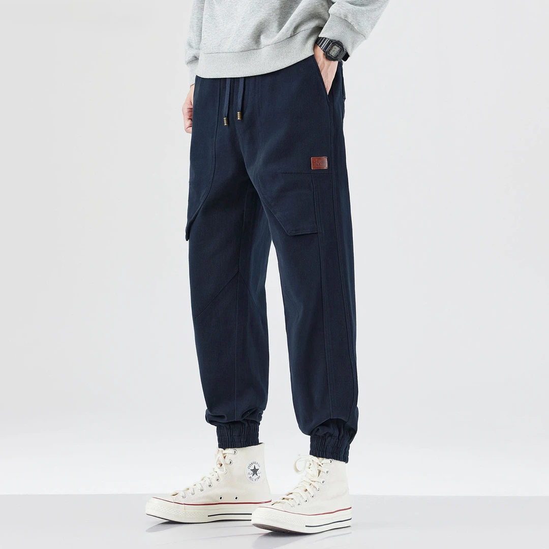 法国Cebrodz重磅休闲裤款百搭宽松束脚工装裤美式高街锥形裤潮