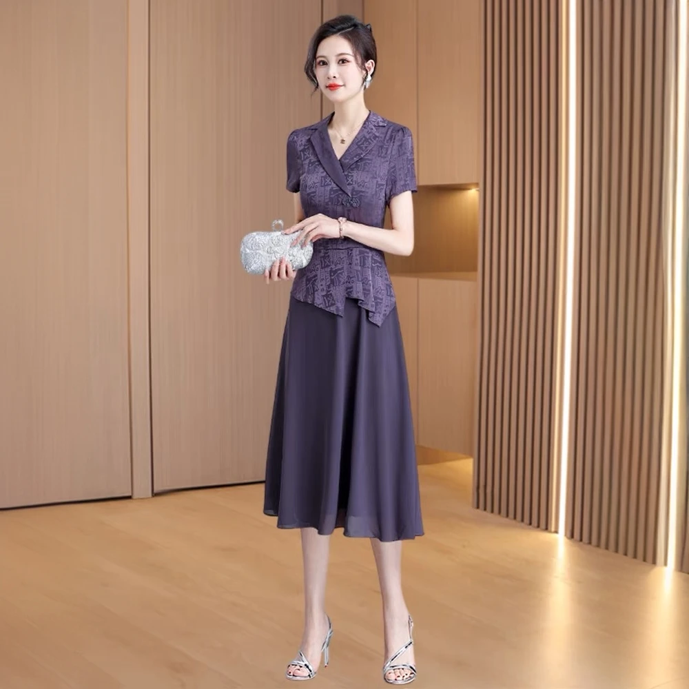 新中式气质妈妈贵夫人高端大气上档次连衣裙女春夏2025新款十三行