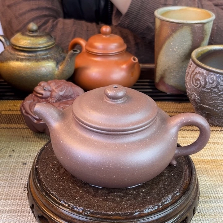 茶壶紫砂紫泥240cc