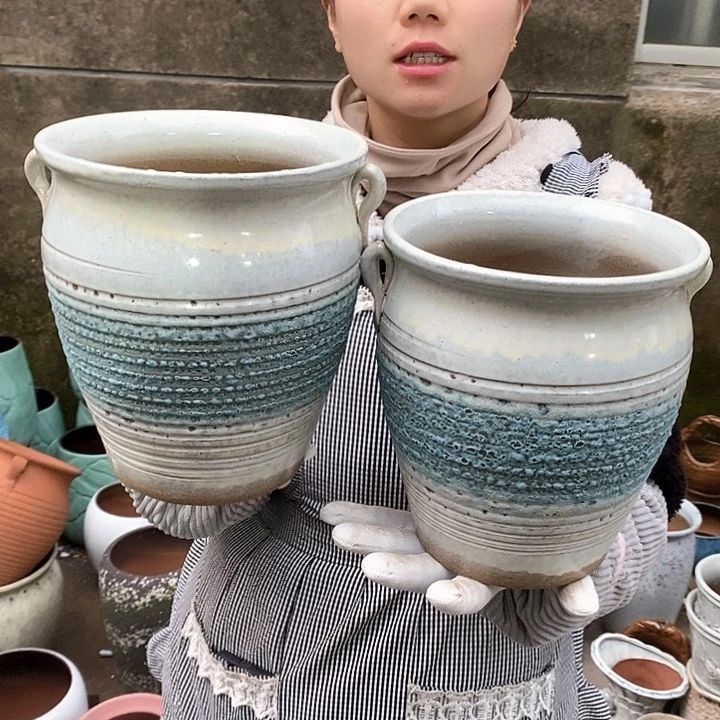 紫砂花盆正品口18高22