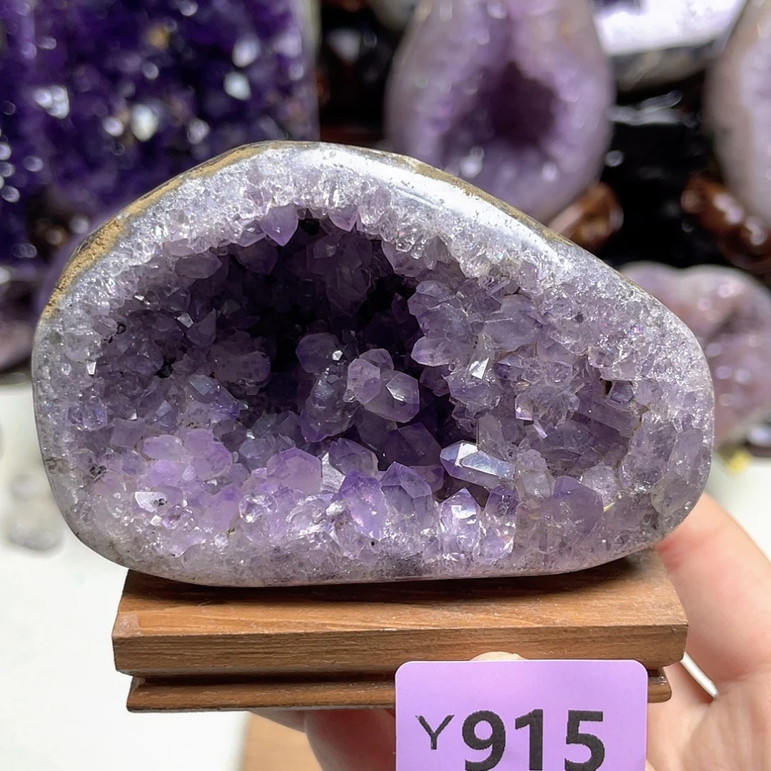紫晶摆件未镶嵌仙紫