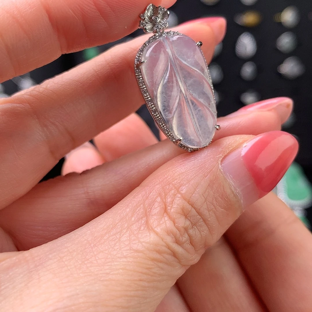 颈饰银S925镶嵌翡翠11111111