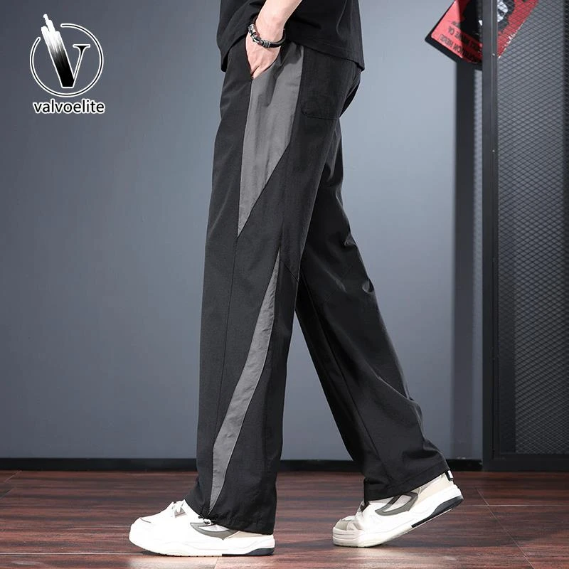 VALVOELITE高端设计感休闲裤男款秋季宽松显瘦直筒裤速干透气长裤