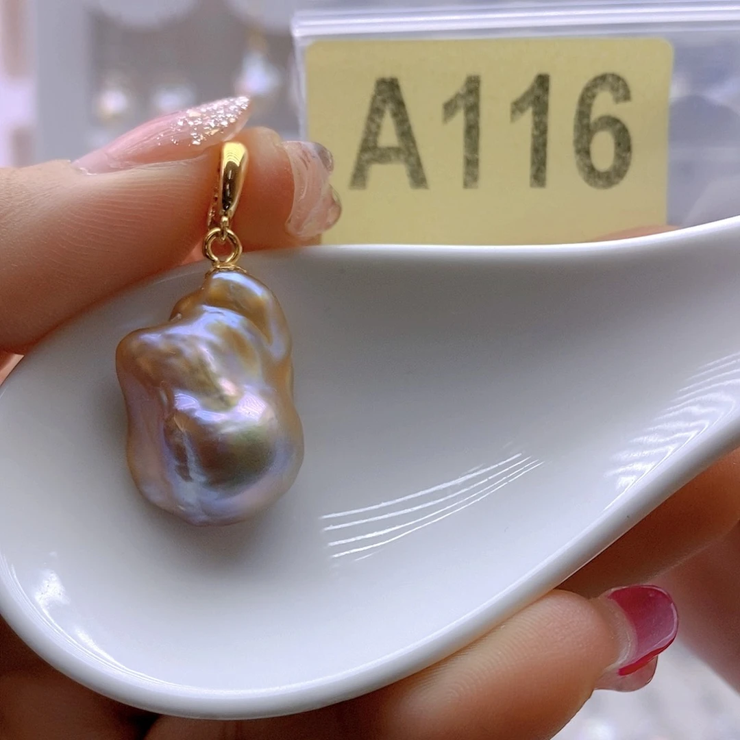 淡水珍珠颈饰银S925镶嵌