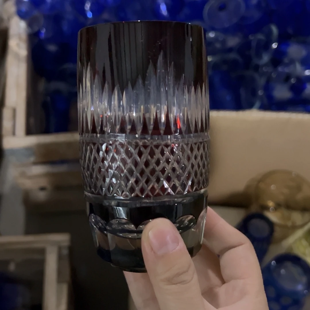 平底款水晶玻璃微瑕一个