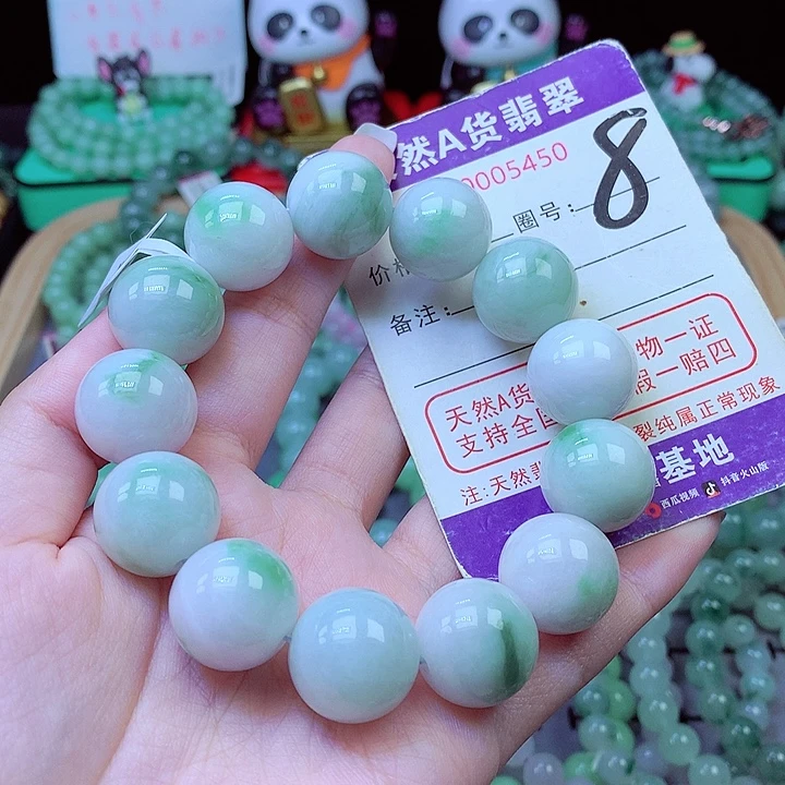 翡翠未镶嵌毛衣链17.5