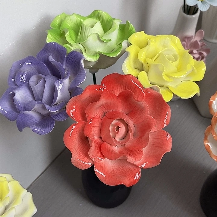 陶瓷纯手工捏花设计