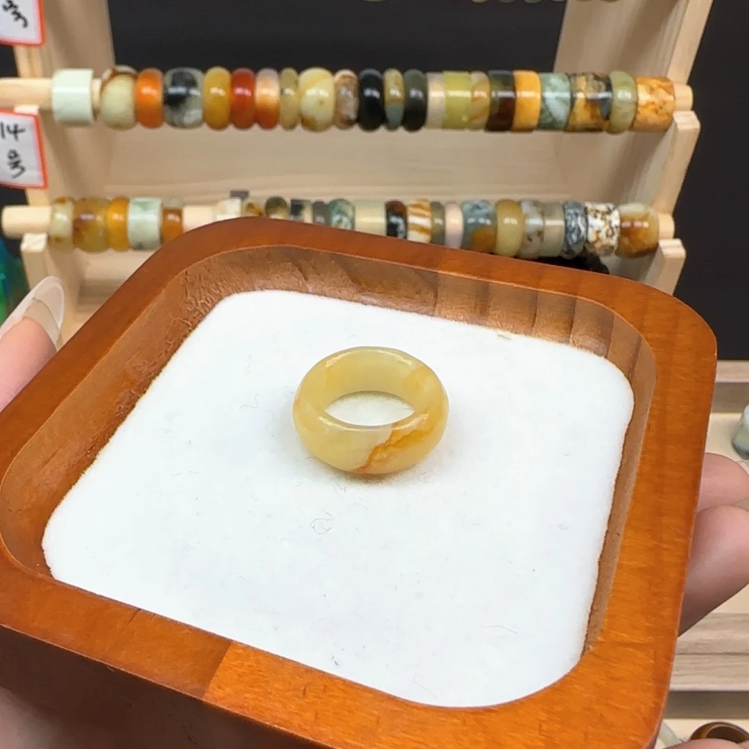 蛇纹石玉岫玉内径16.3合金没***字