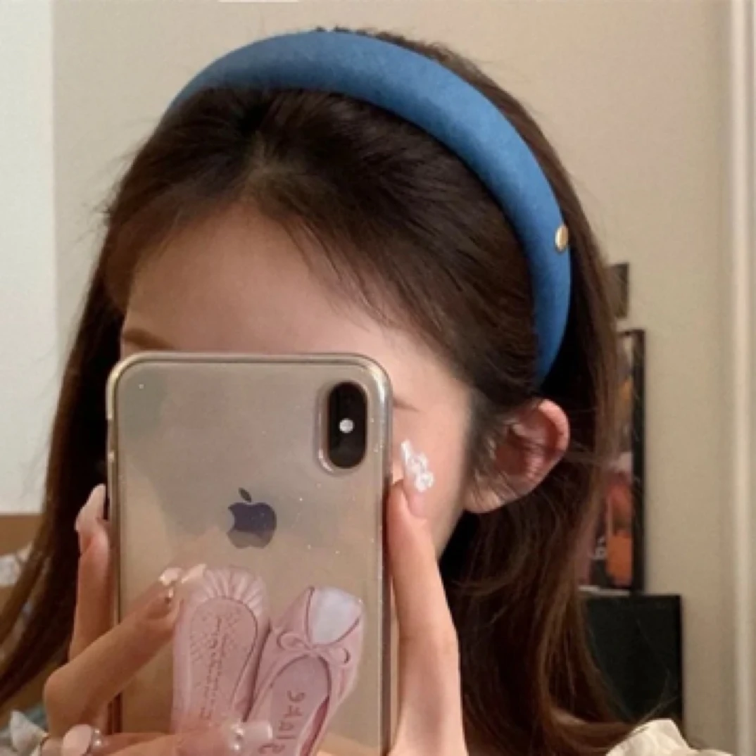 新韩系东大门牛仔宽边发箍民族风原创设计波西米亚风