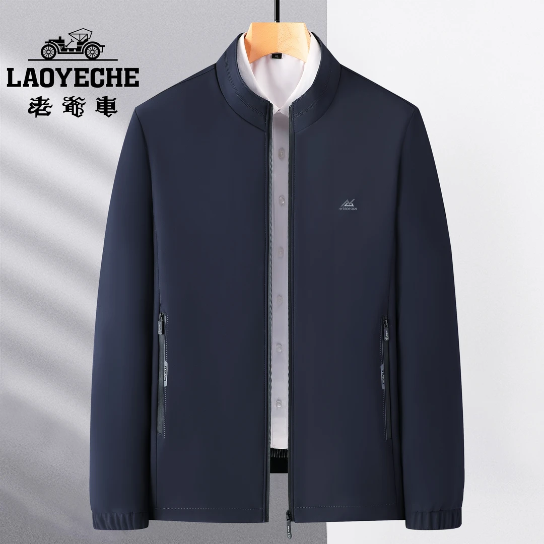 夹克男装2024年秋季纯色polo衫男款