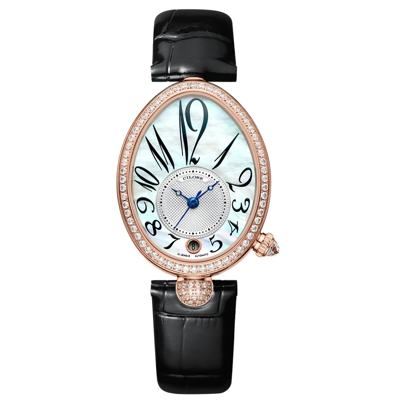 那不勒斯系列 气质女款镶钻数字日历全自动机械女性腕表XX dd 2