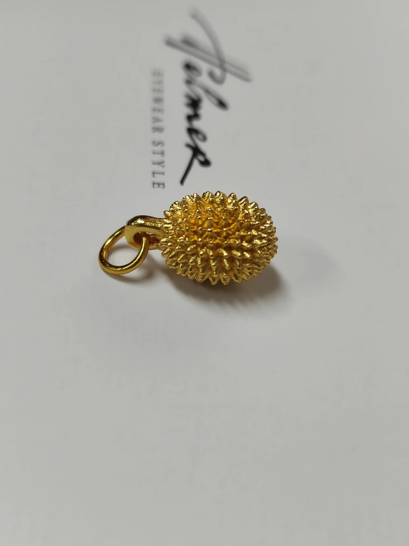 【慕森优选】复古方形花纹金色感吊坠A062