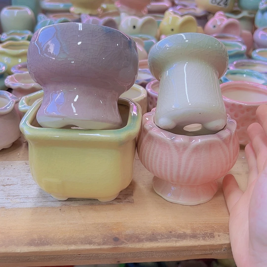 陶瓷花盆当场满12包邮