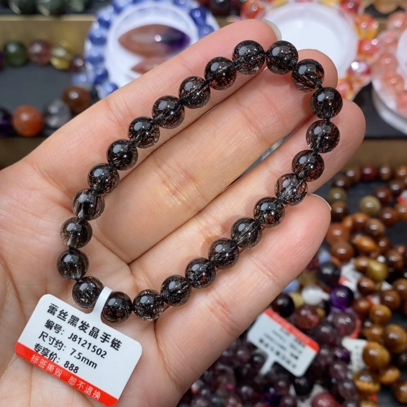 【闪购商品】水晶手链未镶嵌黑发手链