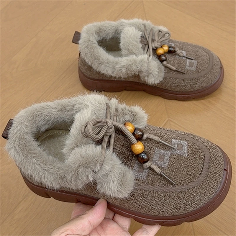 冬季新款老北京棉鞋加绒加厚保暖低帮棉鞋轻便舒适休闲女鞋妈妈鞋