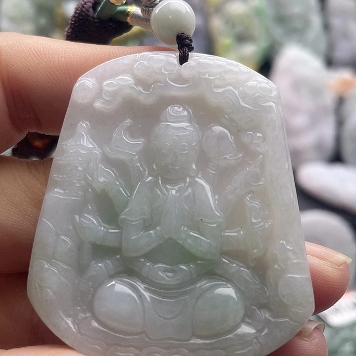 翡翠未镶嵌颈饰天然翡翠