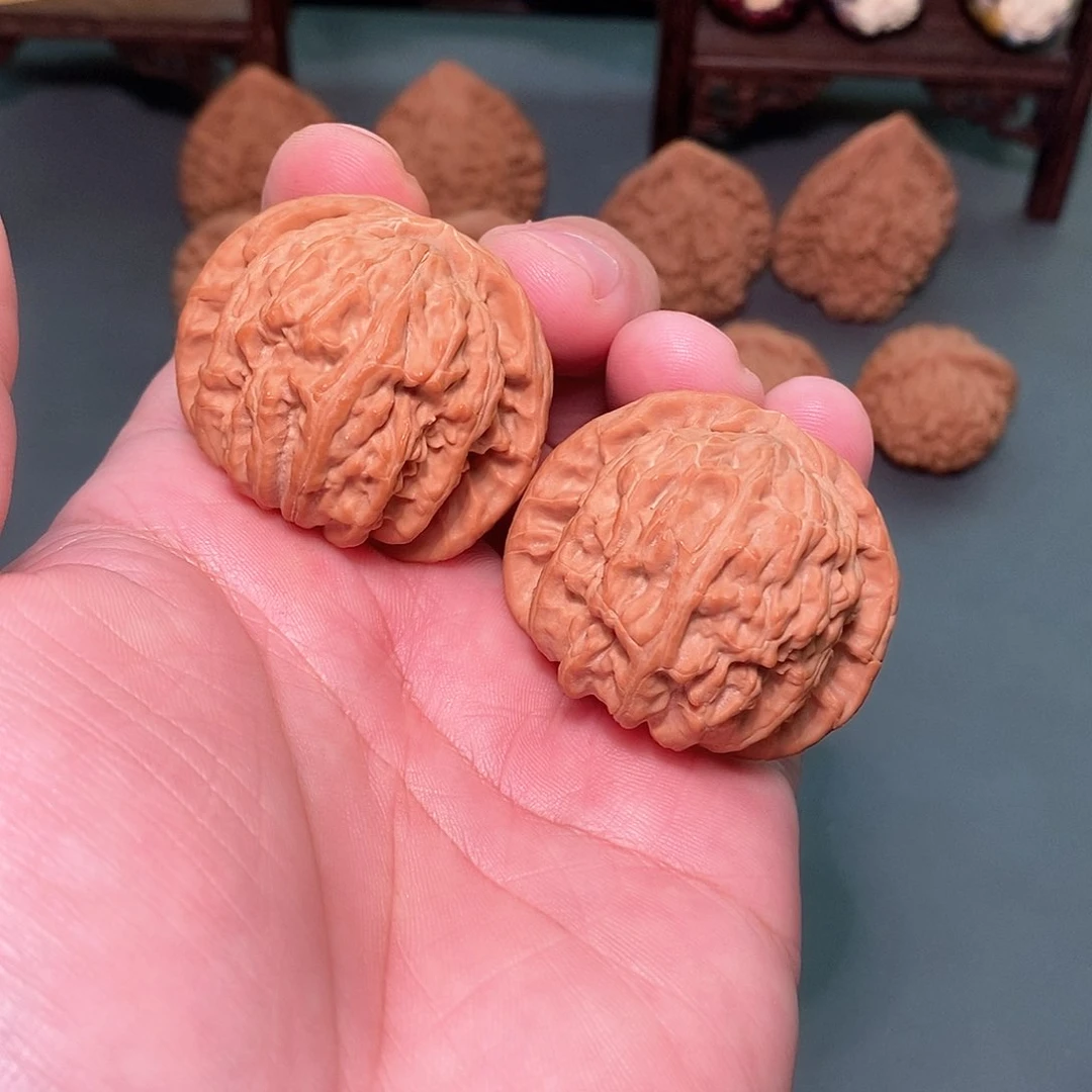 吊坠文玩核桃43尺，全品无修白狮子