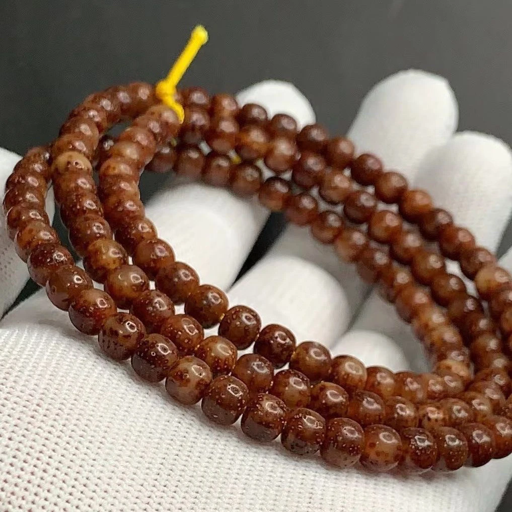 正宗海南星月菩提天然玉化料老型珠男女两用款