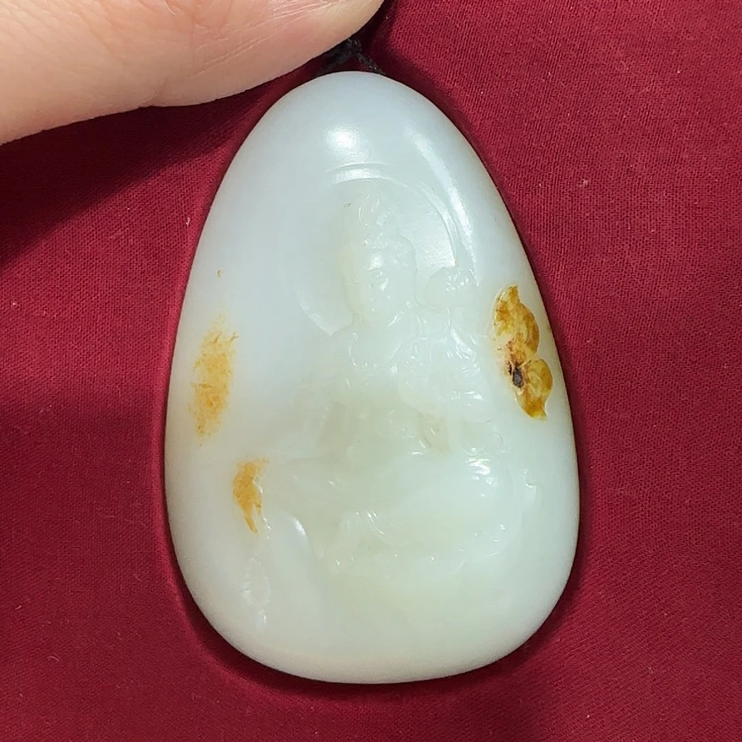 和田玉未镶嵌挂件