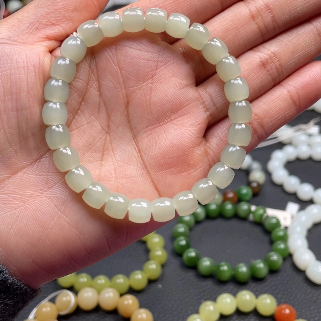 和田玉未镶嵌手链