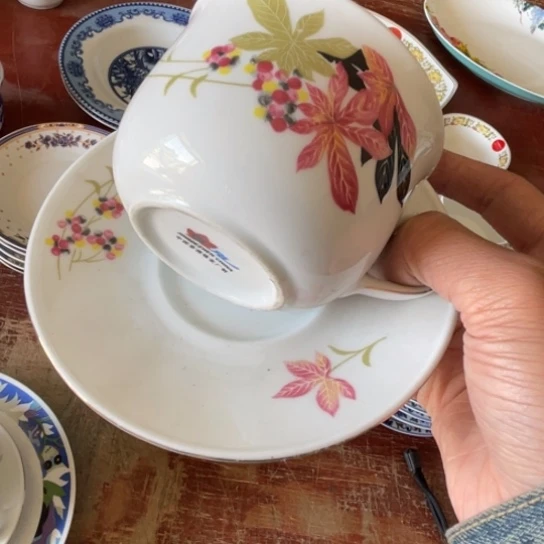 瓷片陶瓷陶瓷红叶