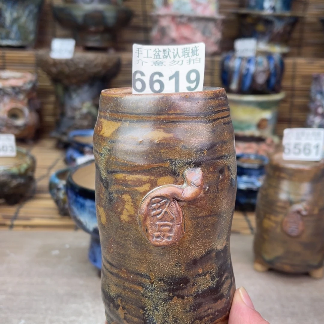 手工花盆默认瑕疵完美者勿拍