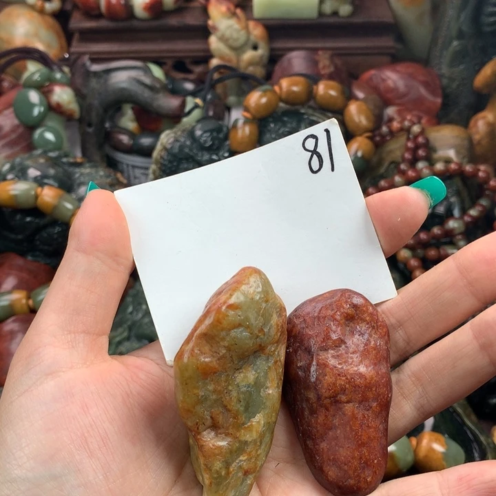 岫岩河磨玉（透闪石质玉）把件未镶嵌