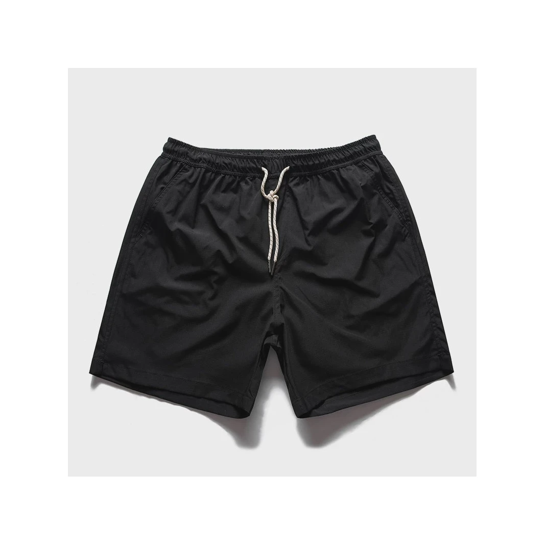 夏季三分裤男女纯色简约沙滩裤宽松跑步速干短裤青少年休闲大裤衩