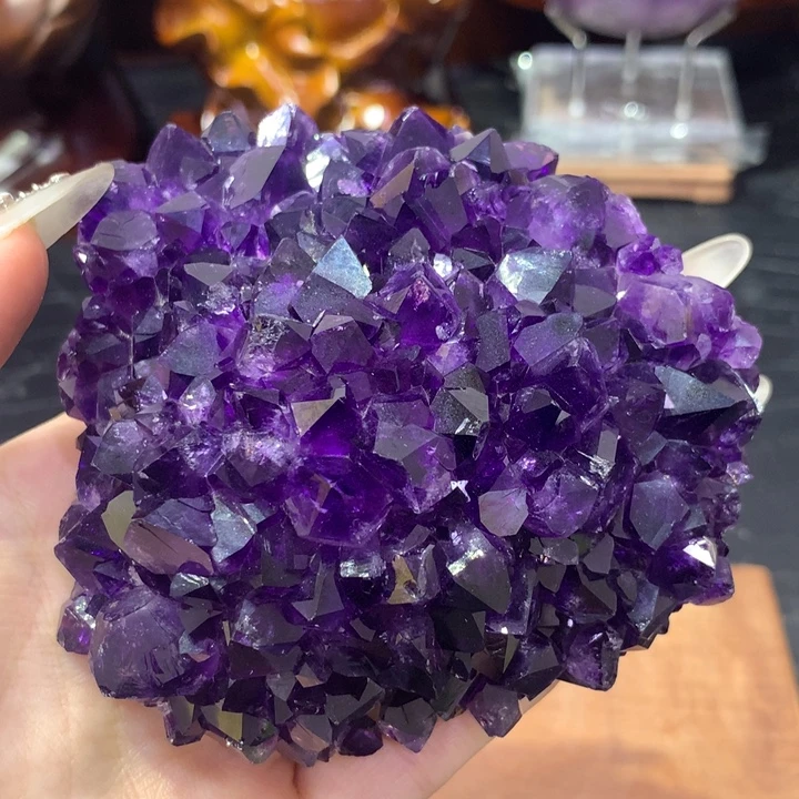 紫晶珠宝半成品未镶嵌20.帝紫晶花