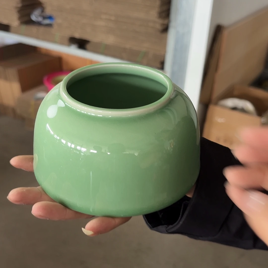 龙泉云间青瓷小米茶器