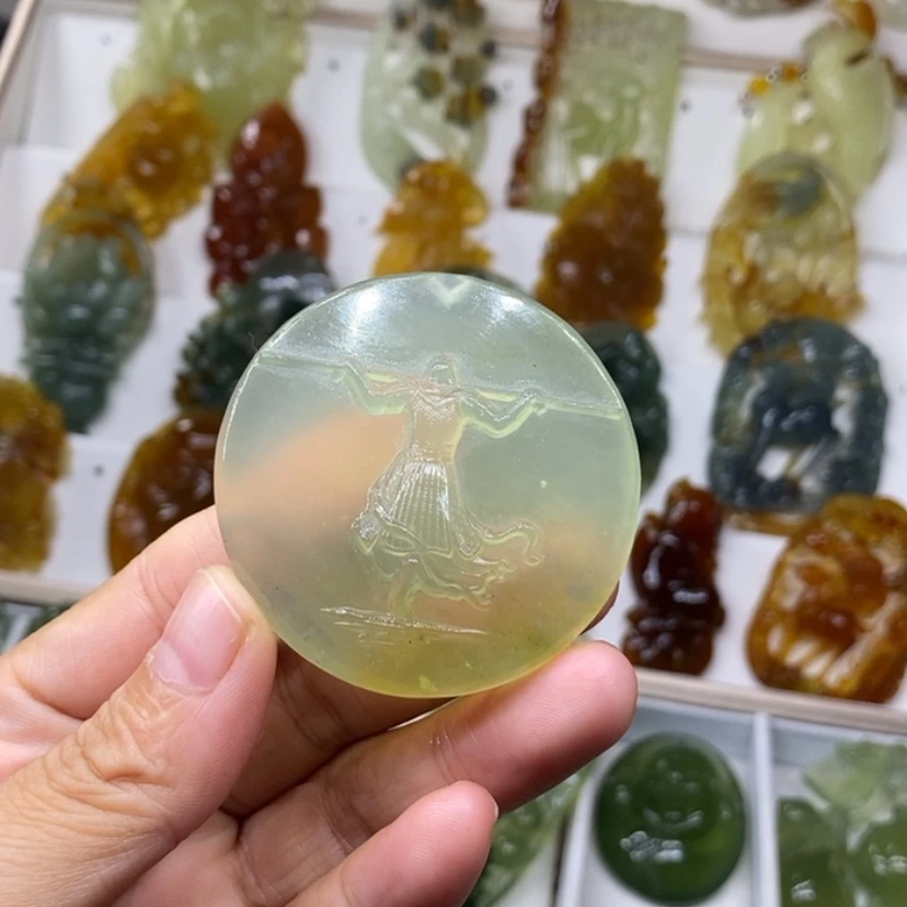 【闪购商品】未镶嵌蛇纹石玉颈饰