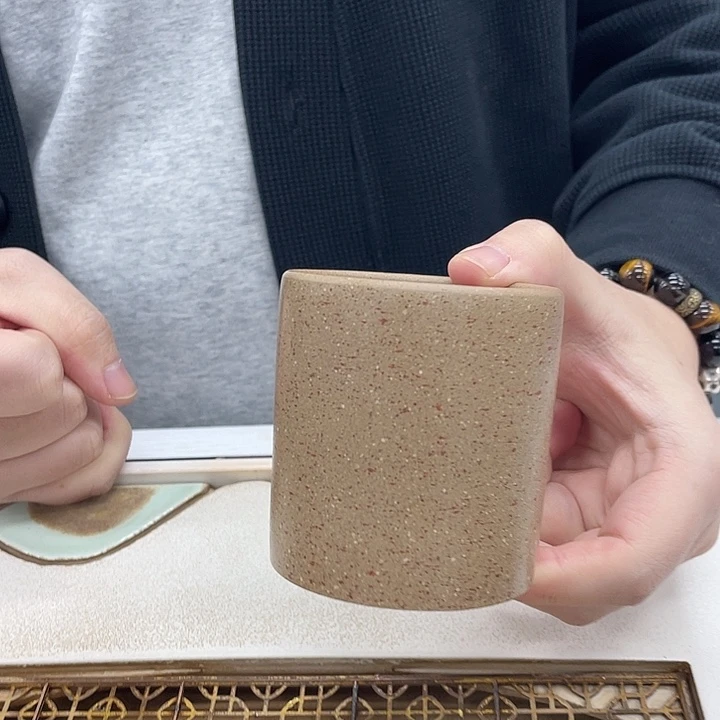 茶杯紫砂五彩段泥主人杯