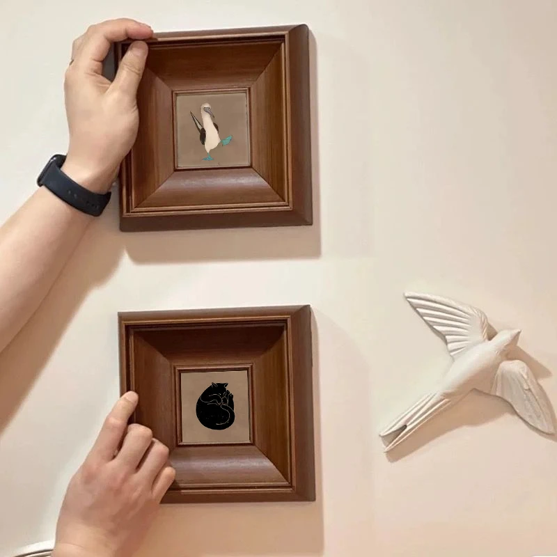 法式小众卧室床头装饰画美式复古挂画房间客厅沙发背景墙简约壁画