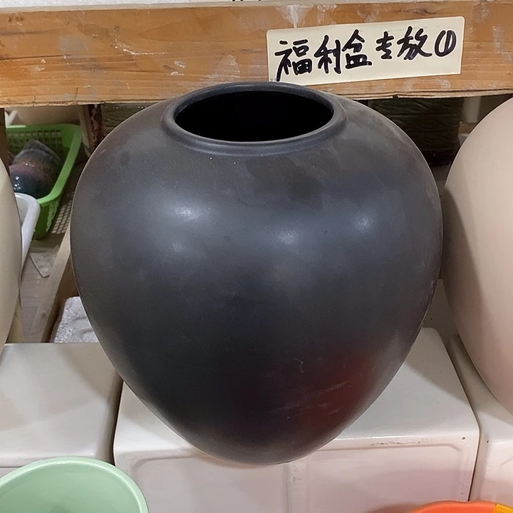摆件陶盆有孔 微瑕介意勿拍
