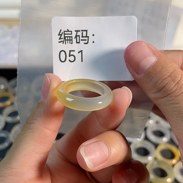 玛瑙/玉髓未镶嵌戒指051港16