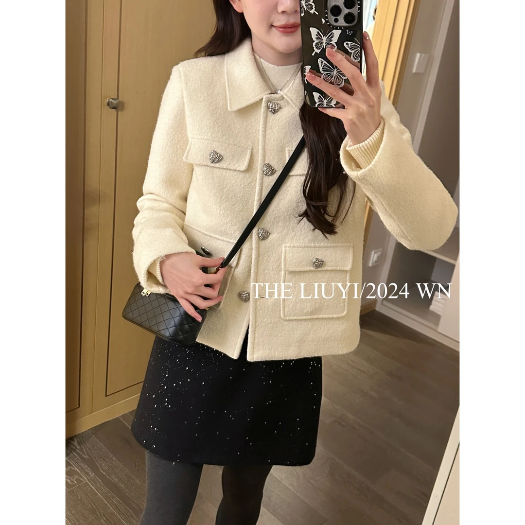 【LIUYI】凯旋小香～冬季90白鸭绒羽绒小香外套411296