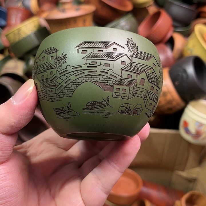 紫砂茶杯全手工紫砂主人杯