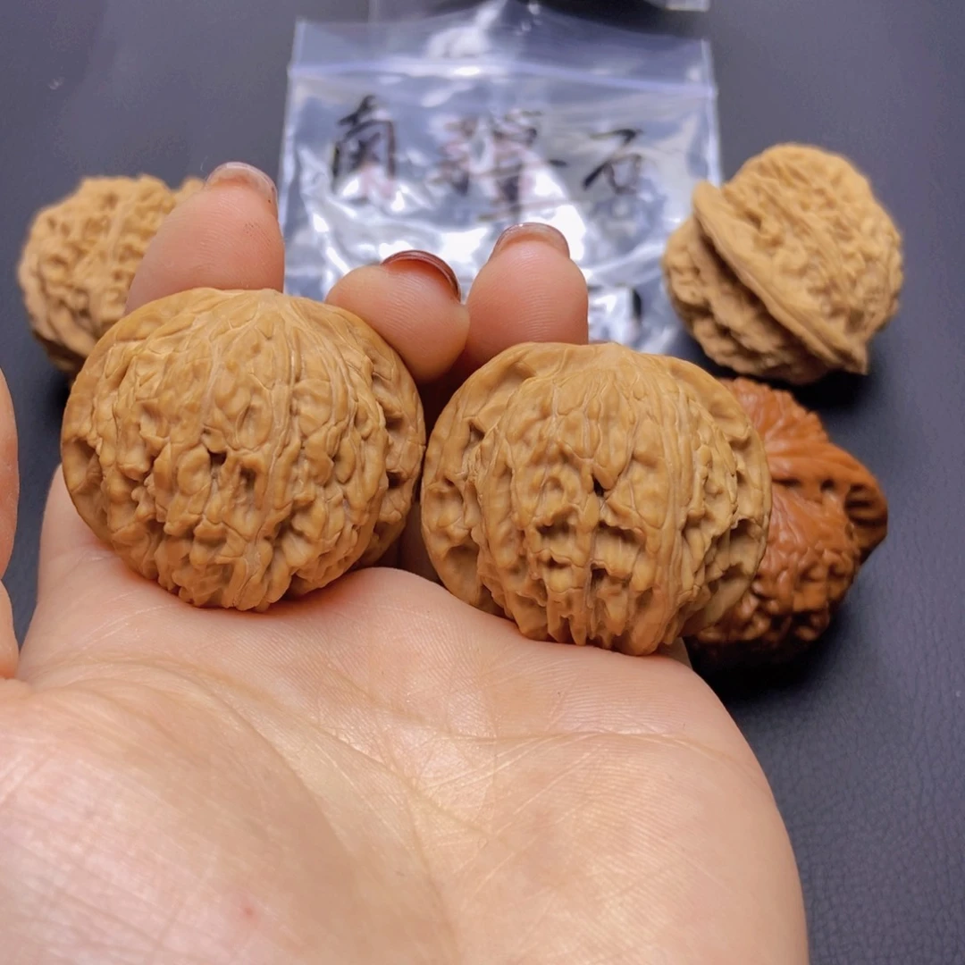 桃核把件磨盘全品40