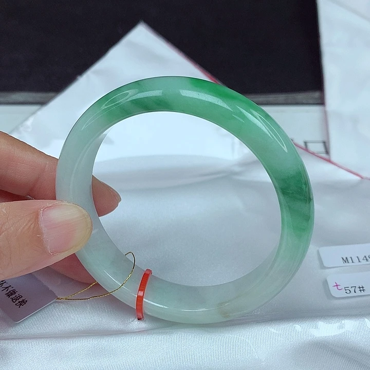 翡翠未镶嵌手镯57圈4936