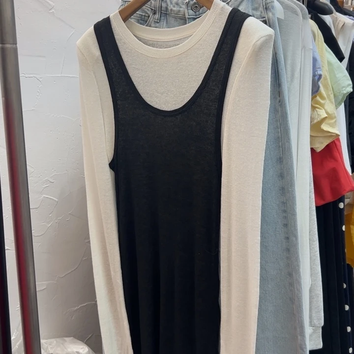 吊带FAFA十三行正版两件套连衣裙