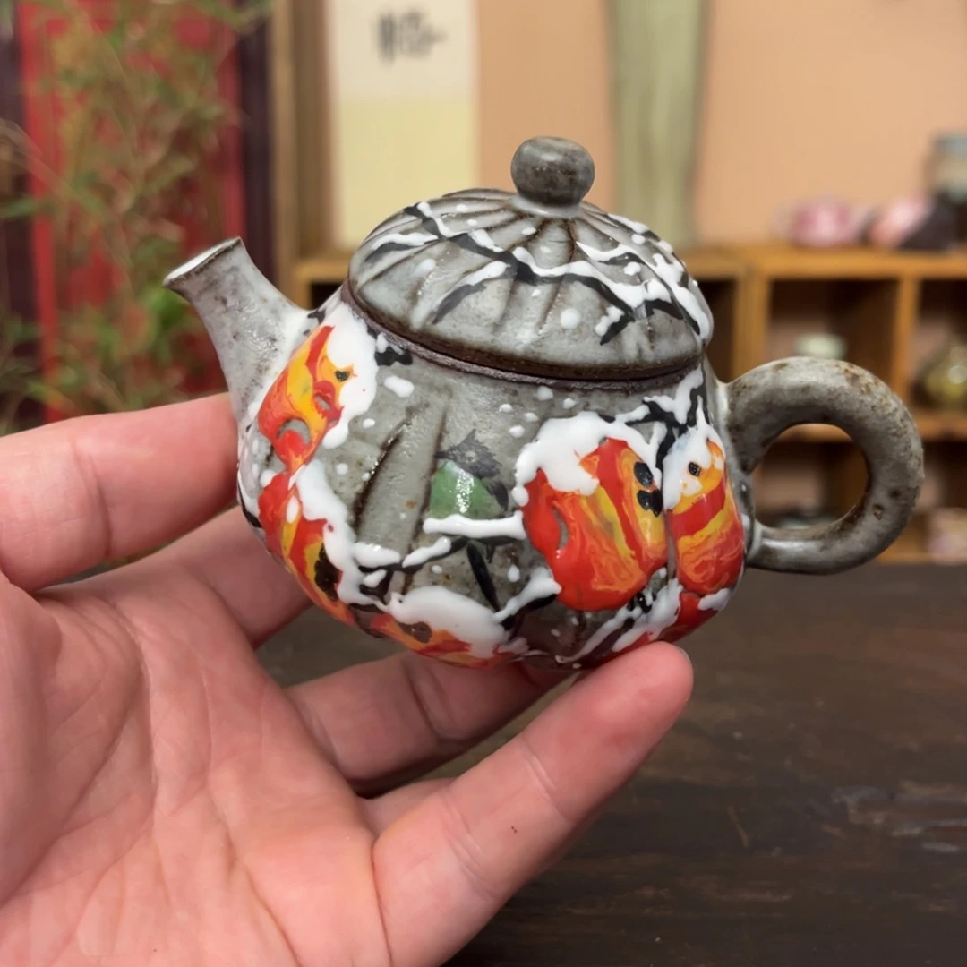 杯馨*柴烧纯手工手绘陶瓷