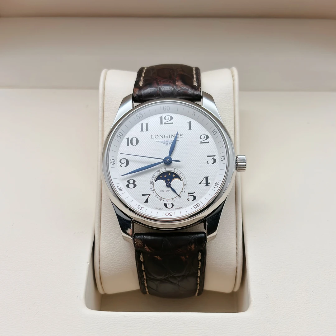 99新 Longines/浪琴 四针月相/23年全套/40MM/自动机械/公价21300