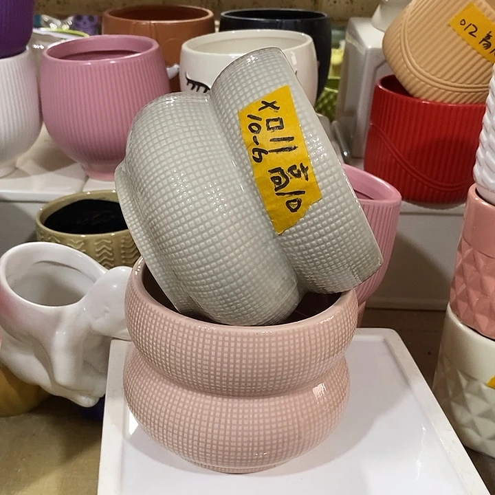 陶摆件陶盆有孔 瑕疵介意勿拍