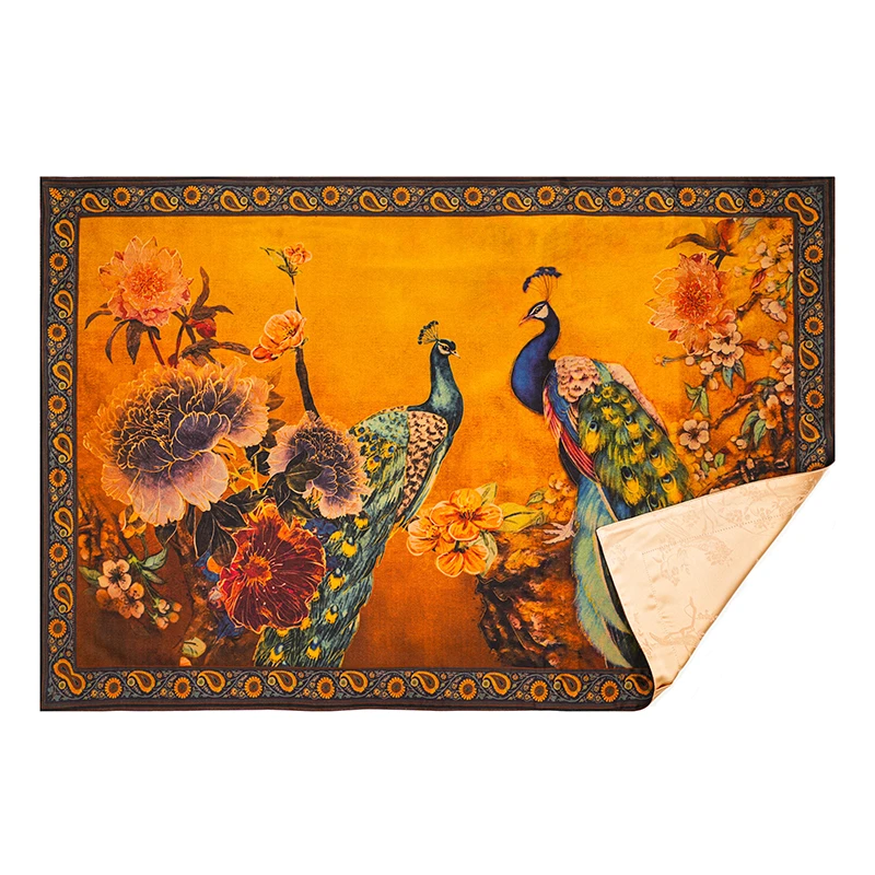 单面枕套【雀之灵】42姆米香云纱桑蚕丝枕巾卧室高档真丝创意枕头