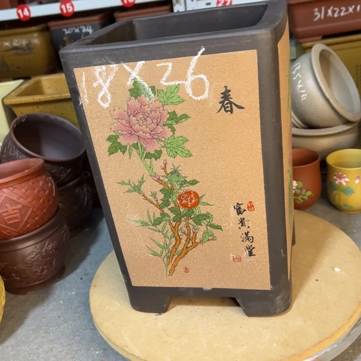 紫砂花盆紫砂花盆
