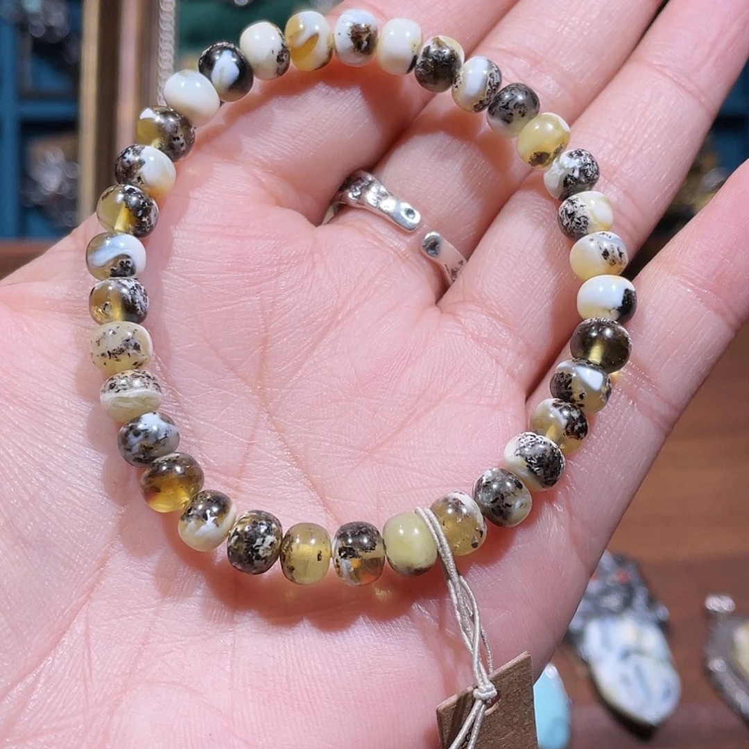 琥珀未镶嵌手链手链