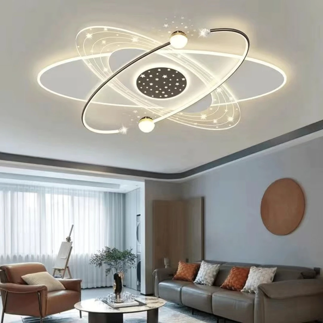 星空灯中山灯具灯饰客厅灯主卧室吸顶灯房间书房餐厅灯LED护眼灯