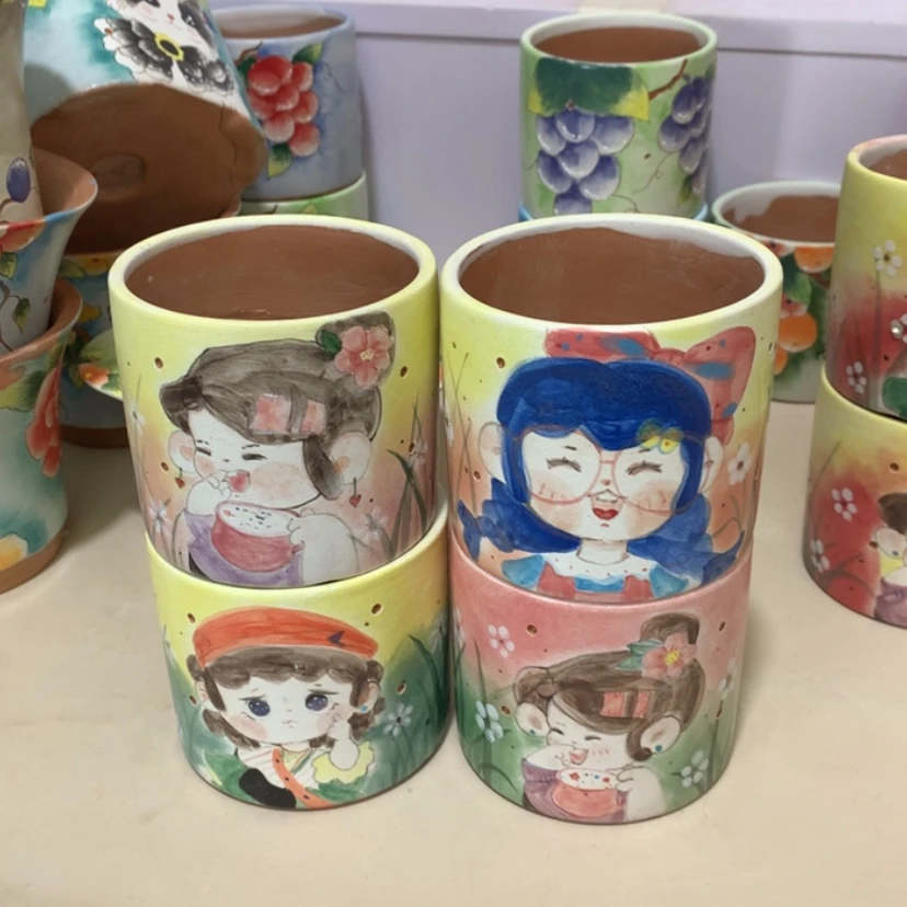 【闪购商品】红陶夏***年花盆