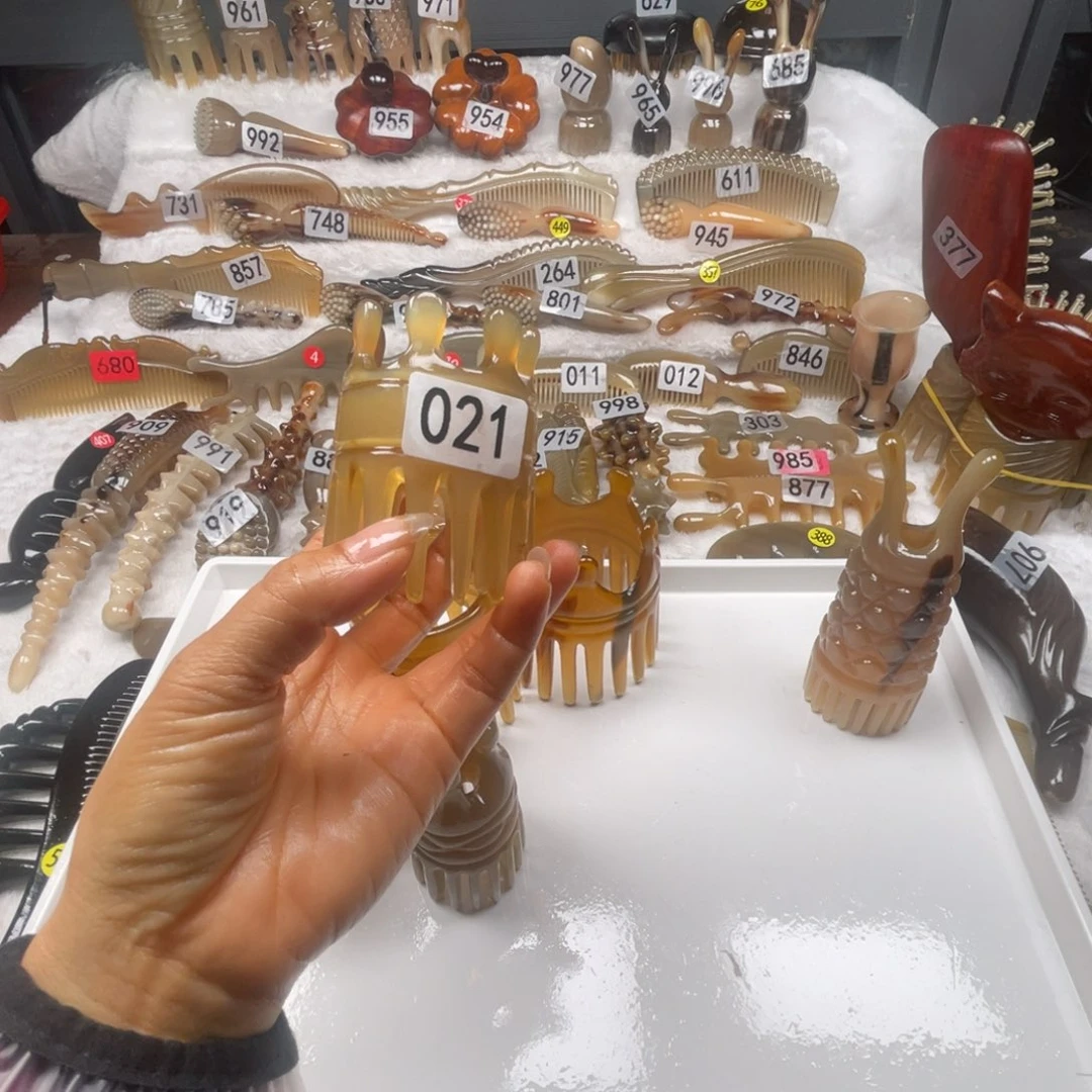 高***云牛角梳牛角福利款